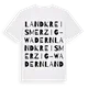 Landkreis Merzig-Wadern ordlek t-shirt