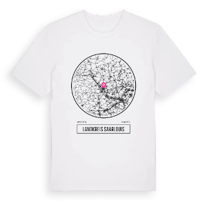 Landkreis Saarlouis t-shirt – ekologisk bomull t-shirt från Pinshirt