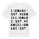 Landkreis St. Wendel ordlek t-shirt