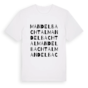 Mandelbachtal ordlek t-shirt – ekologisk bomull t-shirt från Pinshirt
