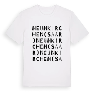 Neunkirchen (Saar) ordlek t-shirt – ekologisk bomull t-shirt från Pinshirt