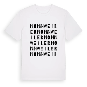 Nonnweiler ordlek t-shirt – ekologisk bomull t-shirt från Pinshirt