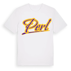 Perl baseball t-shirt – ekologisk bomull t-shirt från Pinshirt