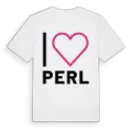 Jag älskar Perl t-shirt stort tryck
