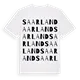 Saarland ordlek t-shirt