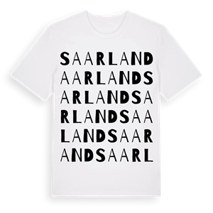 Saarland ordlek t-shirt – ekologisk bomull t-shirt från Pinshirt