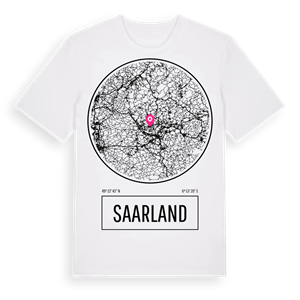 Saarland t-shirt – ekologisk bomull t-shirt från Pinshirt