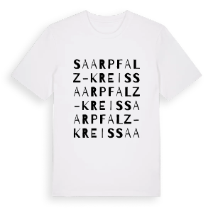 Saarpfalz-Kreis ordlek t-shirt – ekologisk bomull t-shirt från Pinshirt
