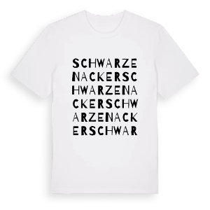 Schwarzenacker ordlek t-shirt – ekologisk bomull t-shirt från Pinshirt