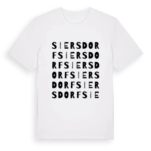 Siersdorf ordlek t-shirt – ekologisk bomull t-shirt från Pinshirt