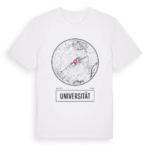Universität t-shirt – ekologisk bomull t-shirt från Pinshirt