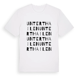 Unterthailen ordlek t-shirt – ekologisk bomull t-shirt från Pinshirt