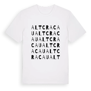 Alt Cracau ordlek t-shirt – ekologisk bomull t-shirt från Pinshirt