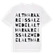 Altmarkkreis Salzwedel ordlek t-shirt