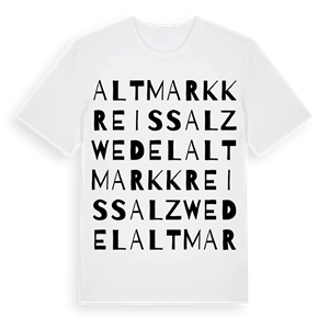 Altmarkkreis Salzwedel ordlek t-shirt – ekologisk bomull t-shirt från Pinshirt