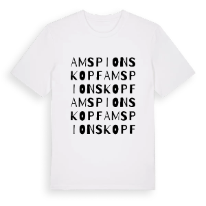 Am Spionskopf ordlek t-shirt – ekologisk bomull t-shirt från Pinshirt