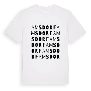 Amsdorf ordlek t-shirt – ekologisk bomull t-shirt från Pinshirt