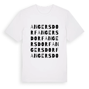 Angersdorf ordlek t-shirt – ekologisk bomull t-shirt från Pinshirt