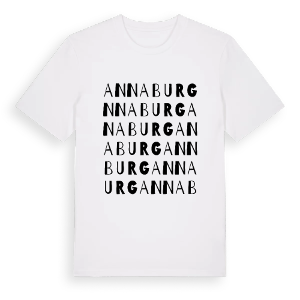 Annaburg ordlek t-shirt – ekologisk bomull t-shirt från Pinshirt