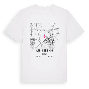 Barleber See karta t-shirt – ekologisk bomull t-shirt från Pinshirt