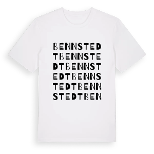 Bennstedt ordlek t-shirt – ekologisk bomull t-shirt från Pinshirt