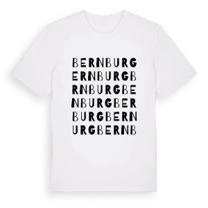 Bernburg ordlek t-shirt – ekologisk bomull t-shirt från Pinshirt