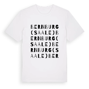 Bernburg (Saale) ordlek t-shirt – ekologisk bomull t-shirt från Pinshirt