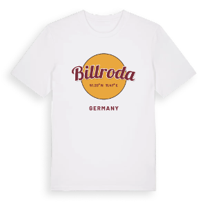 Billroda cirkel t-shirt – ekologisk bomull t-shirt från Pinshirt