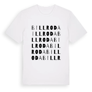 Billroda ordlek t-shirt – ekologisk bomull t-shirt från Pinshirt