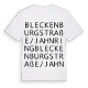 Bleckenburgstraße/Jahnring ordlek t-shirt