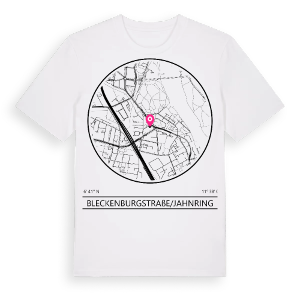 Bleckenburgstraße/Jahnring t-shirt – ekologisk bomull t-shirt från Pinshirt