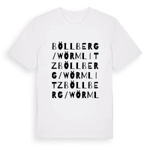Böllberg/Wörmlitz ordlek t-shirt – ekologisk bomull t-shirt från Pinshirt
