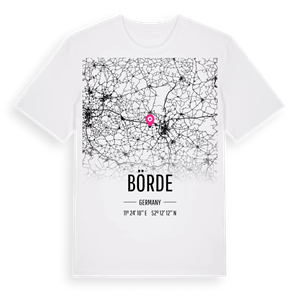 Börde karta t-shirt – ekologisk bomull t-shirt från Pinshirt