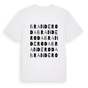Branderoda ordlek t-shirt – ekologisk bomull t-shirt från Pinshirt