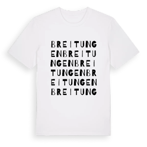 Breitungen ordlek t-shirt – ekologisk bomull t-shirt från Pinshirt
