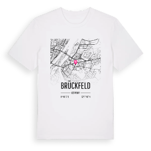 Brückfeld karta t-shirt – ekologisk bomull t-shirt från Pinshirt