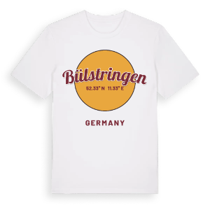 Bülstringen cirkel t-shirt – ekologisk bomull t-shirt från Pinshirt