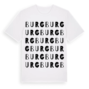 Burg ordlek t-shirt – ekologisk bomull t-shirt från Pinshirt