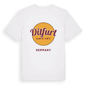 Ditfurt cirkel t-shirt – ekologisk bomull t-shirt från Pinshirt