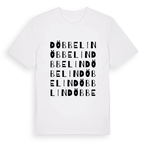 Döbbelin ordlek t-shirt – ekologisk bomull t-shirt från Pinshirt