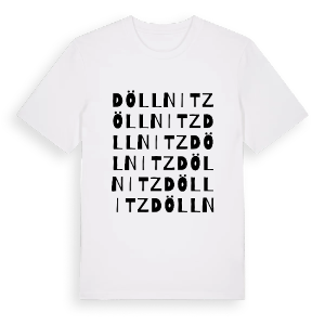Döllnitz ordlek t-shirt – ekologisk bomull t-shirt från Pinshirt