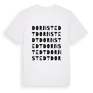 Dornstedt ordlek t-shirt – ekologisk bomull t-shirt från Pinshirt