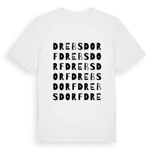 Drebsdorf ordlek t-shirt – ekologisk bomull t-shirt från Pinshirt