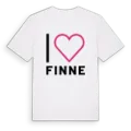 Jag älskar Finne t-shirt stort tryck