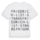 Friedrich-List-Straße ordlek t-shirt