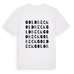 Goldbeck ordlek t-shirt – ekologisk bomull t-shirt från Pinshirt