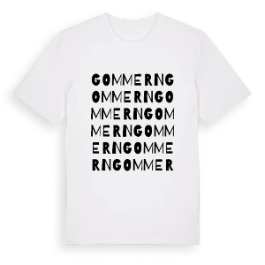 Gommern ordlek t-shirt – ekologisk bomull t-shirt från Pinshirt