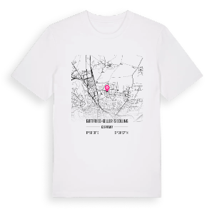 Gottfried-Keller-Siedlung karta t-shirt – ekologisk bomull t-shirt från Pinshirt