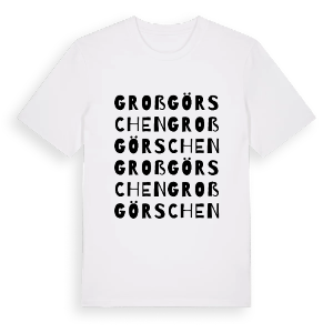 Großgörschen ordlek t-shirt – ekologisk bomull t-shirt från Pinshirt