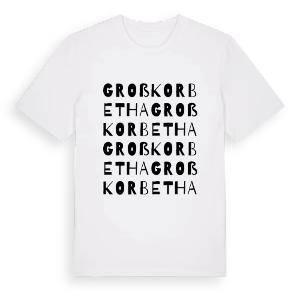 Großkorbetha ordlek t-shirt – ekologisk bomull t-shirt från Pinshirt